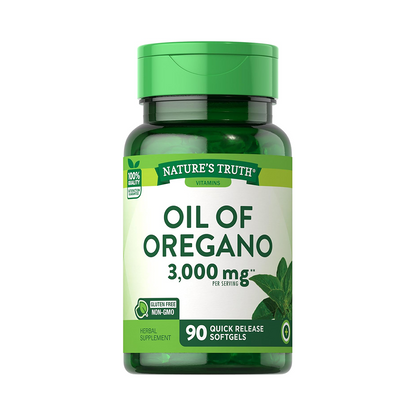 OREGANO OIL 3000 MG - 90 Cápsulas Blandas