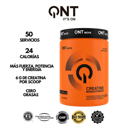 Creatina Monohydrate en Polvo 300 Gr - QNT - SmartNutrition