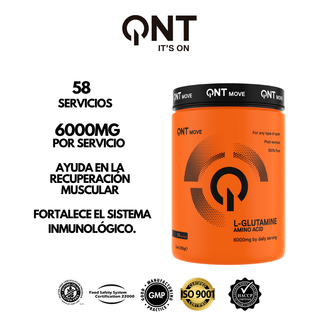 Glutamina 6000 Mg En Polvo (350 GR) - QNT - SmartNutrition