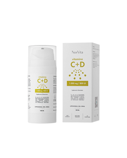 Vitamina C+D liposomal gel 1.000 mg/800 UI-100 ml