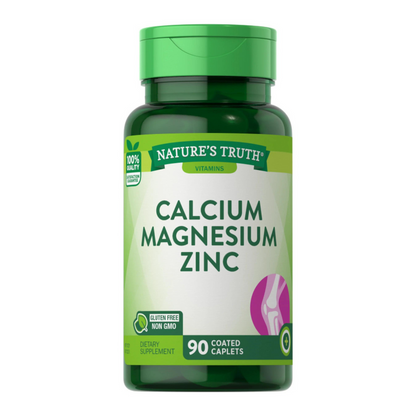 Calcio Magnesio Zinc - 90 Cápsulas - Natures Truth - SmartNutrition