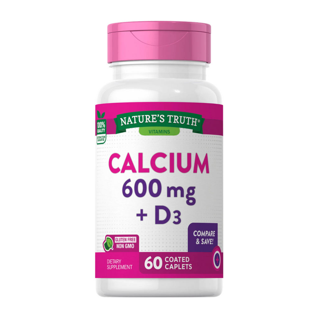 Calcio 600 mg + Vitamina D3 - 60 Comprimidos - SmartNutrition