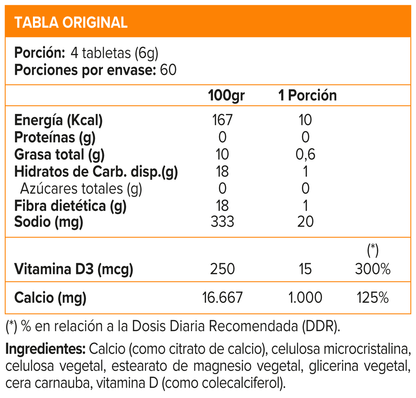 Citrato de Calcio + Vitamina D3 (240 tabs) - Solgar - SmartNutrition