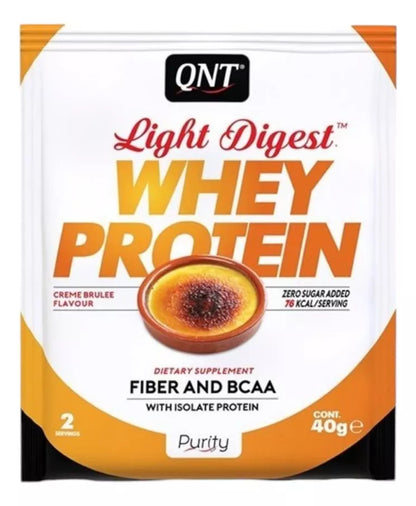 Pack 10 Proteína Whey Light Digest 40 Grs - Creme Brulee