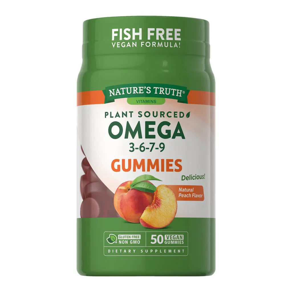 Gomitas de Omega 3-6-7-9 Vegano 360 Mg - 50 Gomitas Veganas Nature's Truth