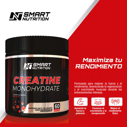 Creatina Monohydrate en Polvo 300 Gr - SmartNutrition