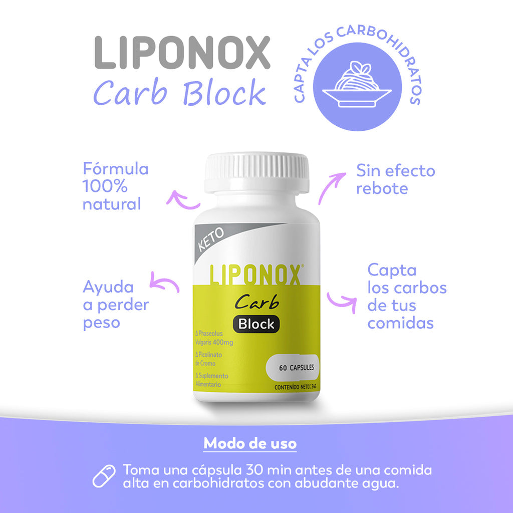 Bloqueador de Carbohidratos Liponox Carb Block Liponox