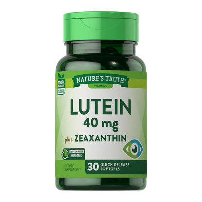 Luteina 40 mg + Zeaxantina - 30 Cápsulas Blandas