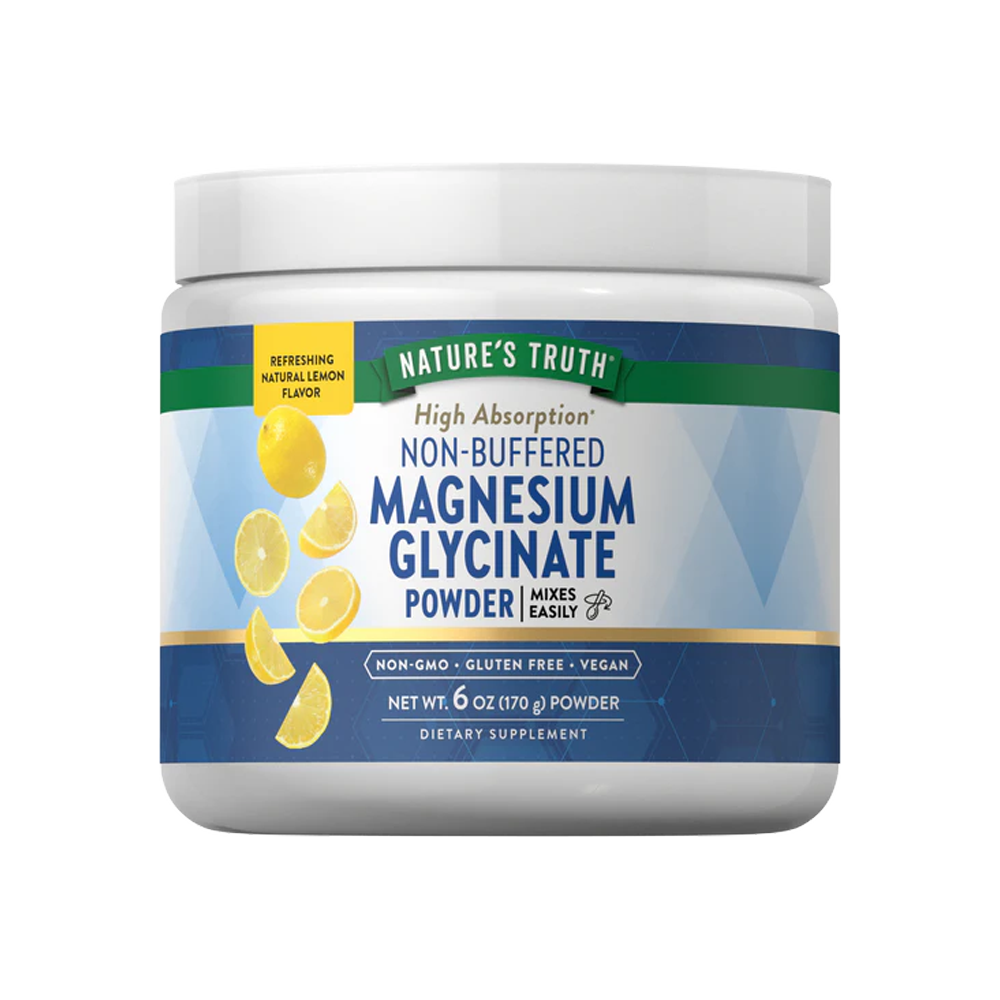 Magnesium Glycinate Powder Lemon BLUE 6 oz