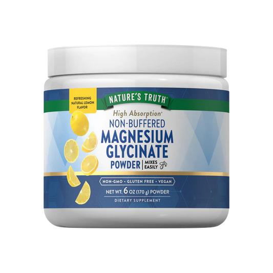 Magnesium Glycinate Powder Lemon BLUE 6 oz