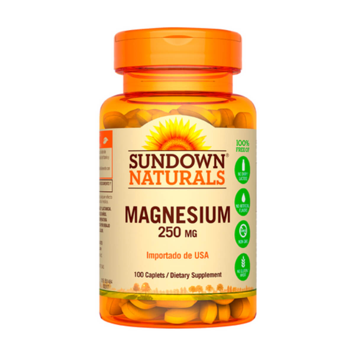 Magnesio 250 mg (100 caps) - Sundown - SmartNutrition