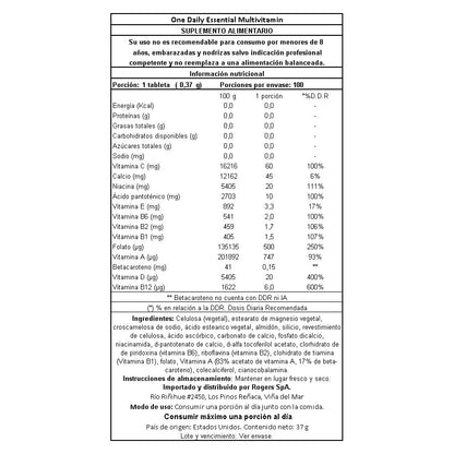 Multivitamínico One Daily - 100 Comprimidos