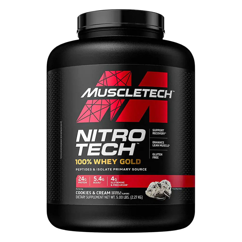 Nitro Tech 100% Whey Gold (5 Lb) - Muscletech - SmartNutrition