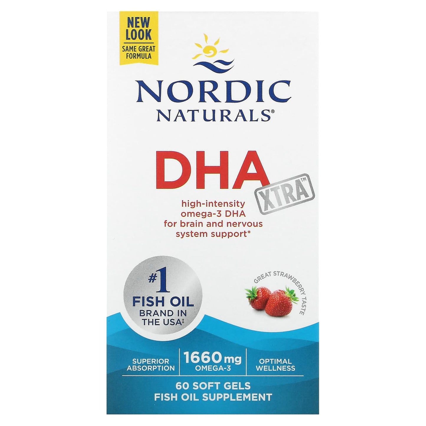 Dha Xtra 1660mg Omega-3 | Nordic Naturals | 60 Caps - SmartNutrition