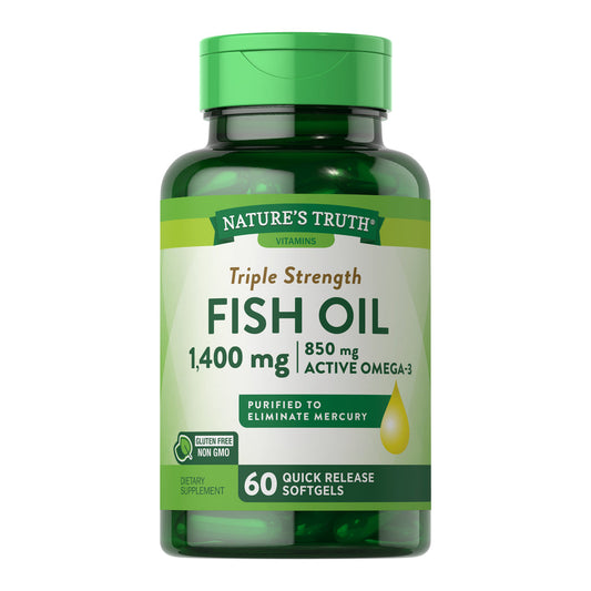 Omega 3 Fish Oil 1400 mg con esencia de limón - 60 Cápsulas Blandas - SmartNutrition