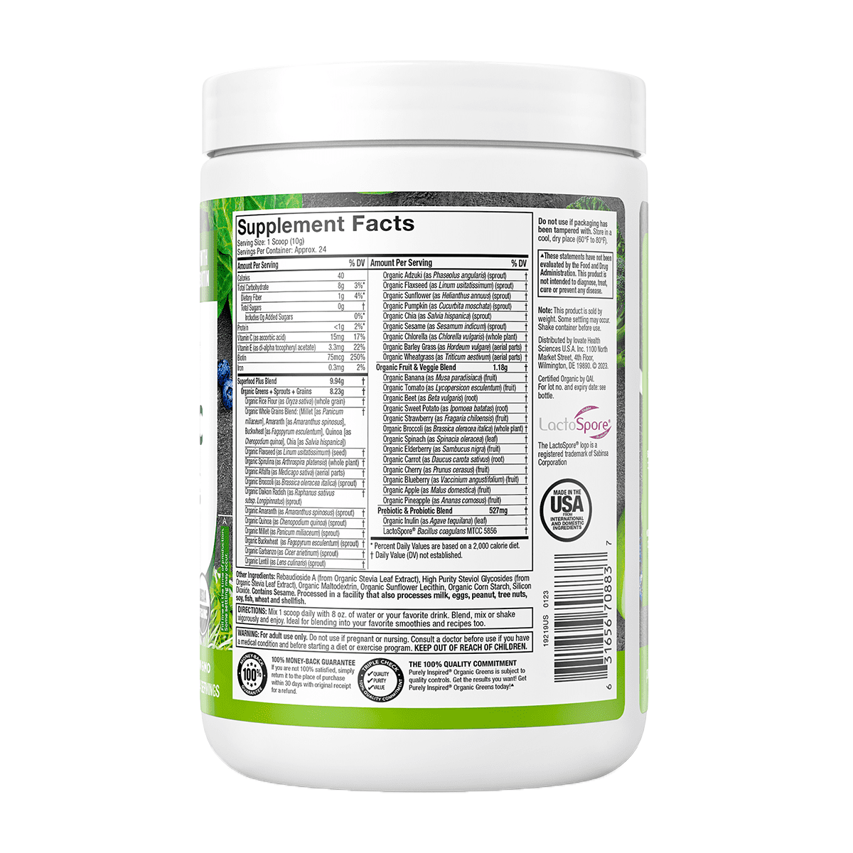 Organic Greens, Superalimento (242 gr) - SmartNutrition