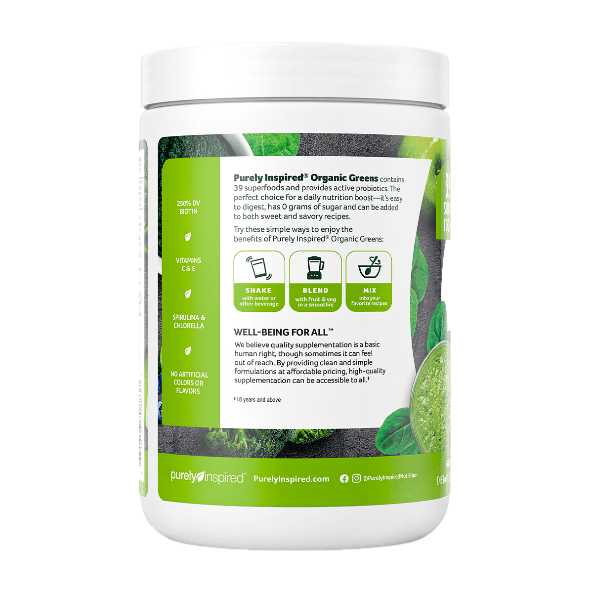 Organic Greens, Superalimento (242 gr) - SmartNutrition