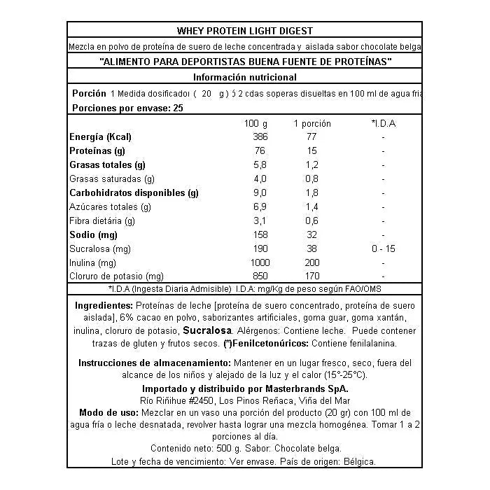 Proteína Whey Light Digest 500 grs - QNT - SmartNutrition