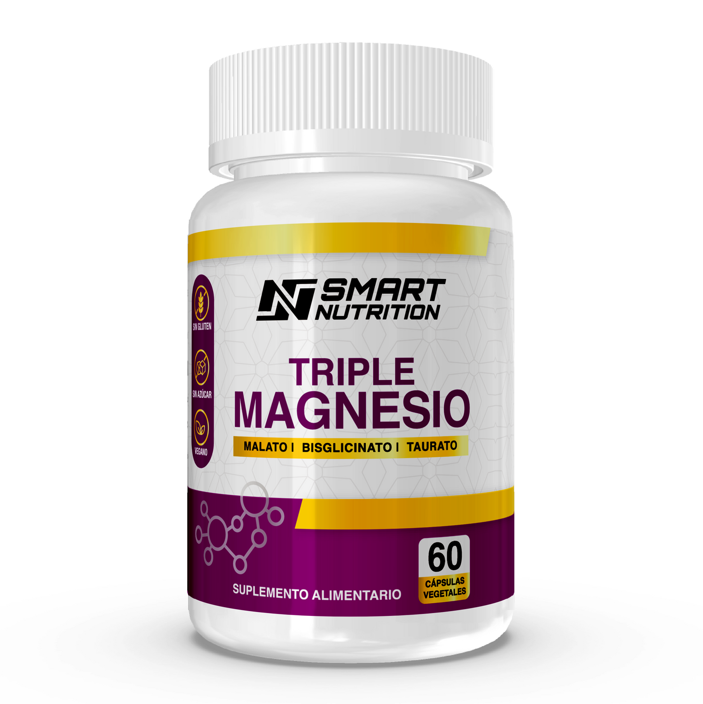 Triple Magnesio(Malato, Bisglicinato, Taurato) -  SmartNutrition