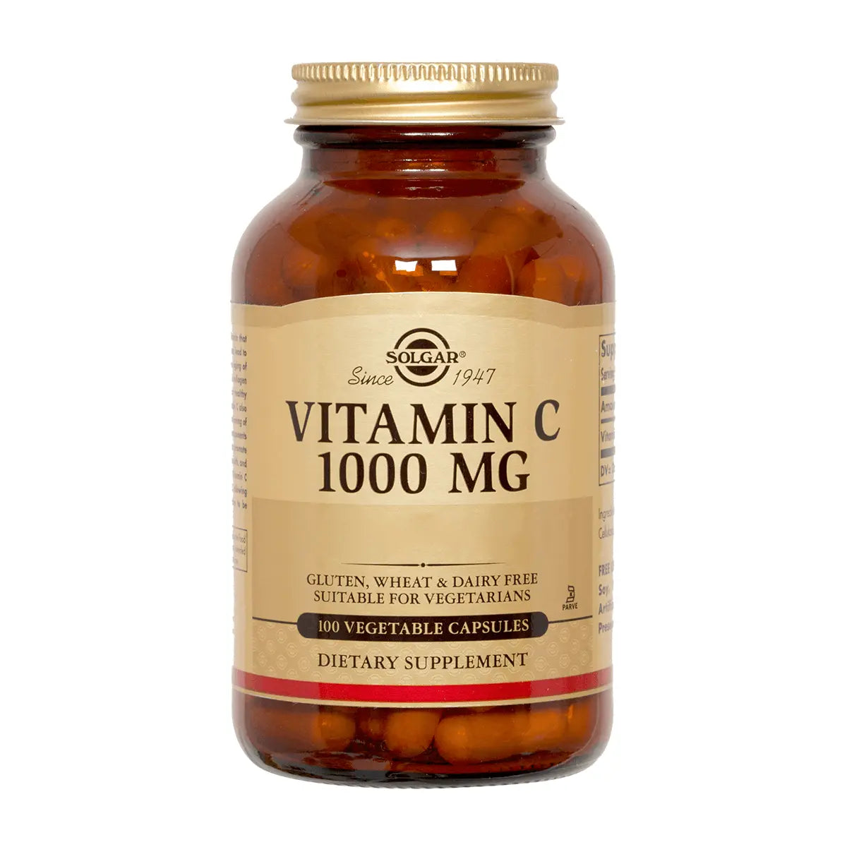 Vitamina C 1000 Mg (100 Caps) - Solgar - SmartNutrition