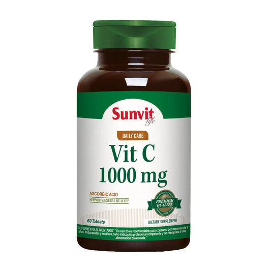 Vitamina C 1000 mg (60 tabs) - Sunvit - SmartNutrition