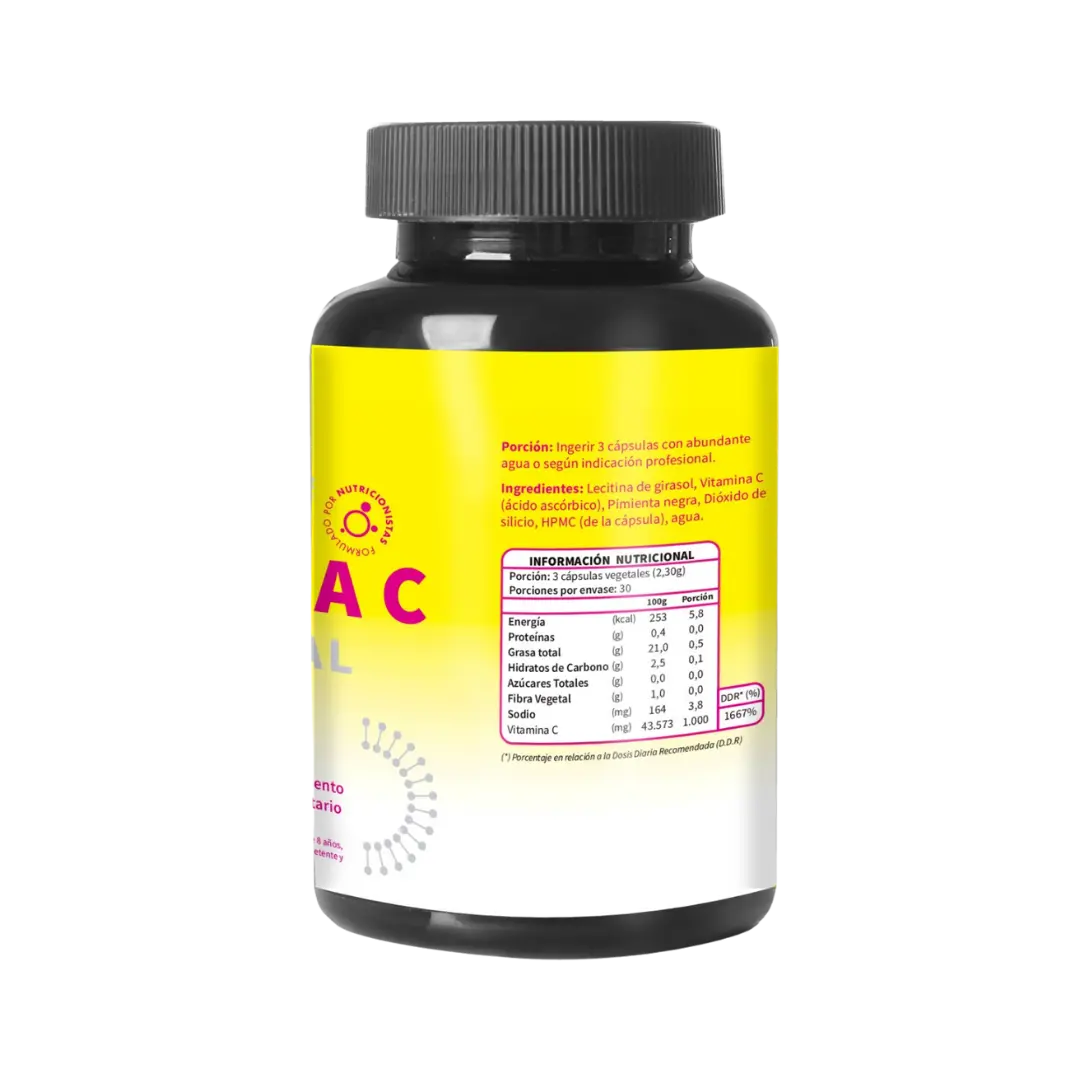 Vitamina C Liposomal 1000mg 90 Caps - Ortomolecular - SmartNutrition