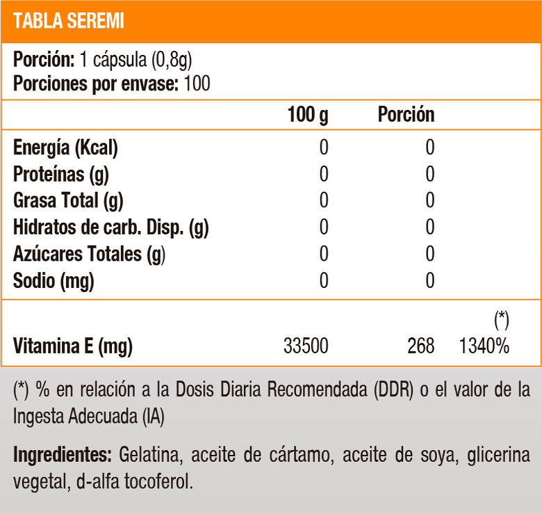 Vitamina E 400 UI (100 soft) - Solgar - SmartNutrition