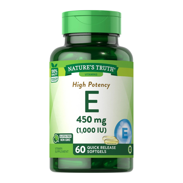 Vitamina E 450 MG (1000 UI) - 60 Cápsulas Blandas - SmartNutrition