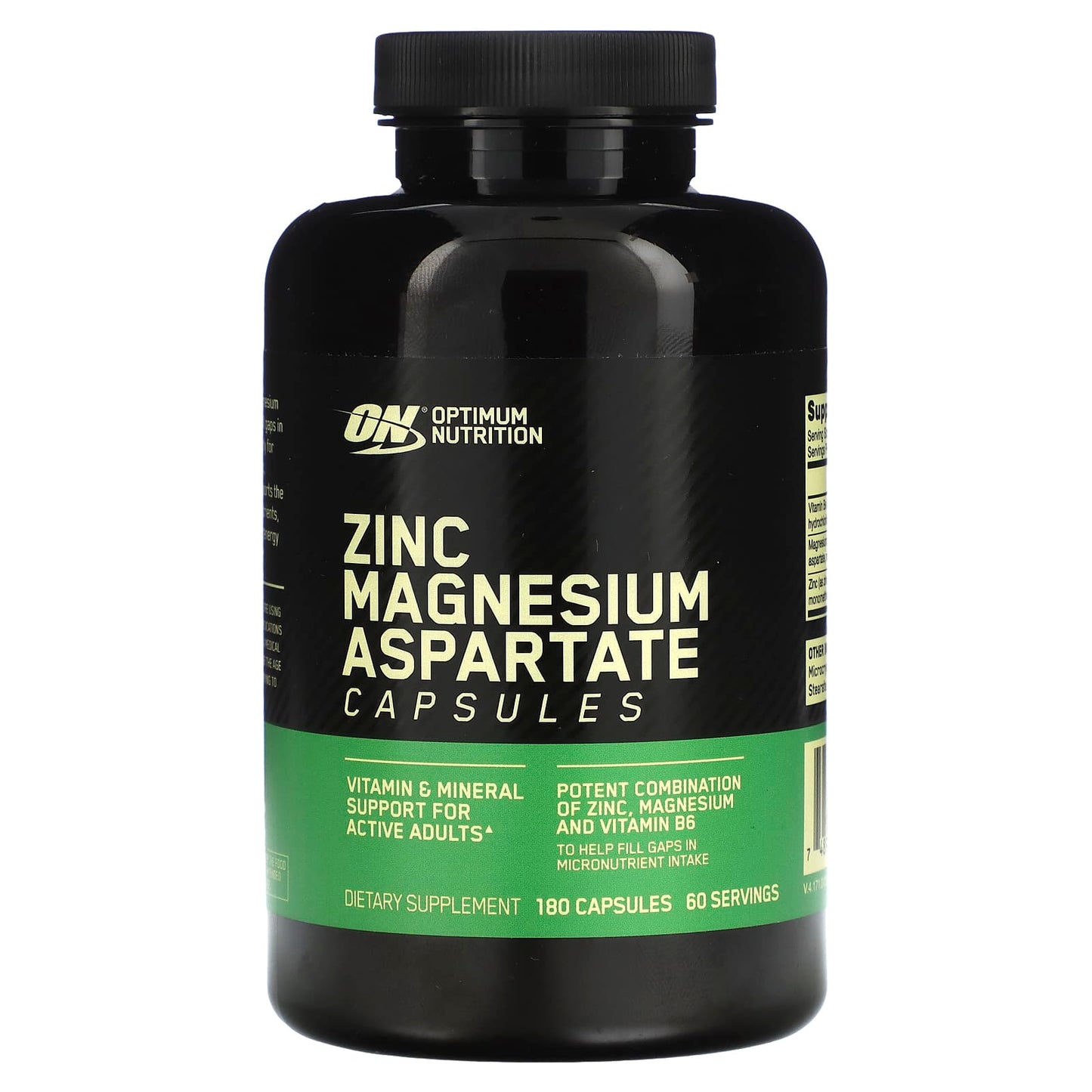 ZINC MAGNESIUM ASPARTATE 180 CAPSULES 2.0, ON - SmartNutrition