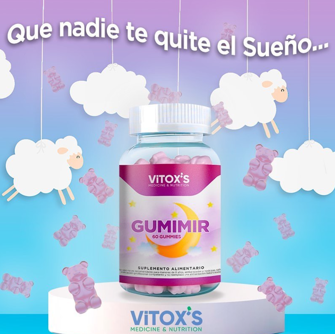 Gomitas Para Dormir - Gumimir(60unidades) - Vitox - SmartNutrition