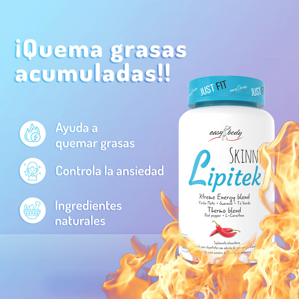 Quemador de Grasa Skinny Lipitek - 60 Cápsulas - SmartNutrition