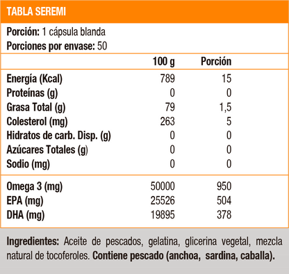 Omega 3 Triple Strength, 950 mg (50 soft) Solgar