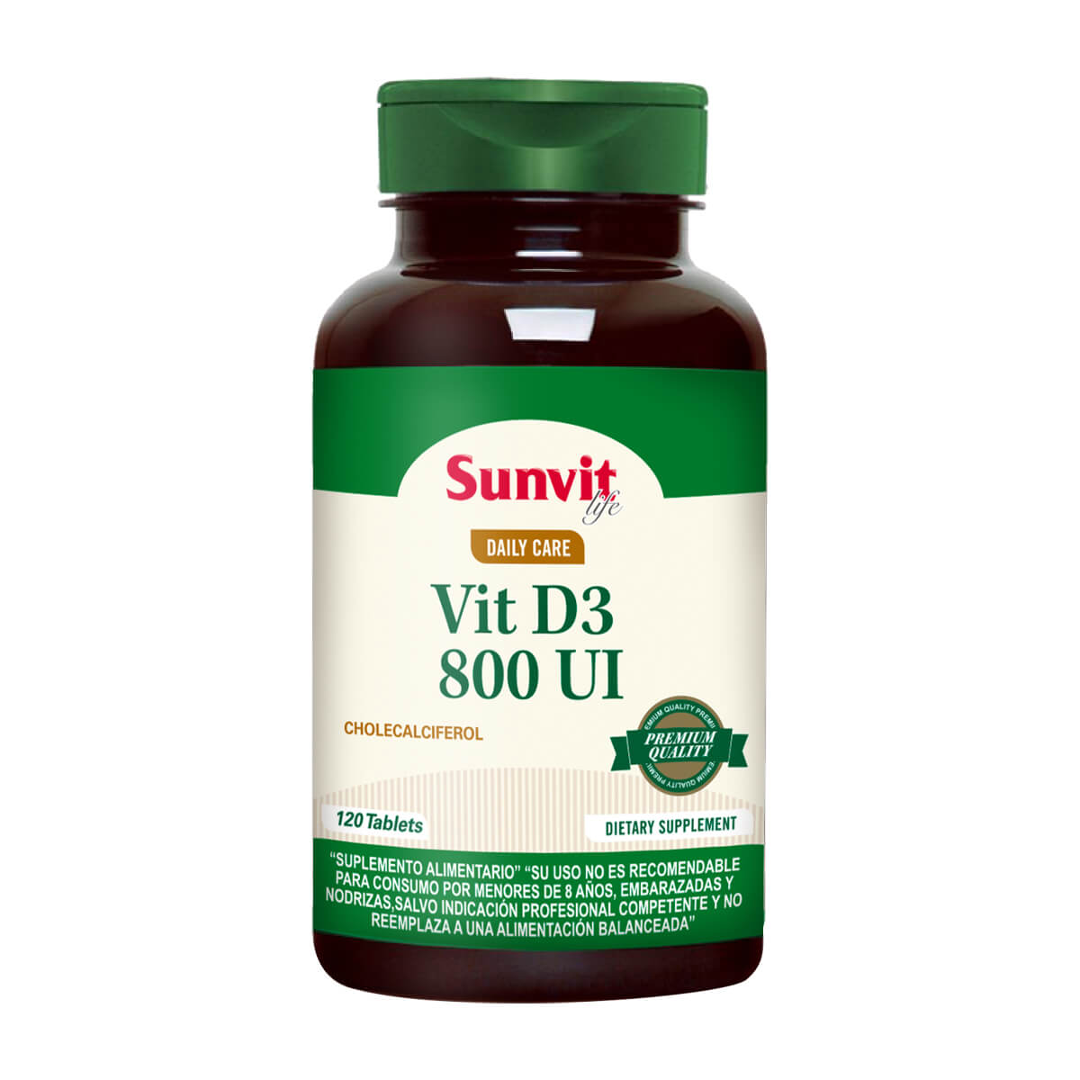 Vitamina D 800 IU (120 tabs)