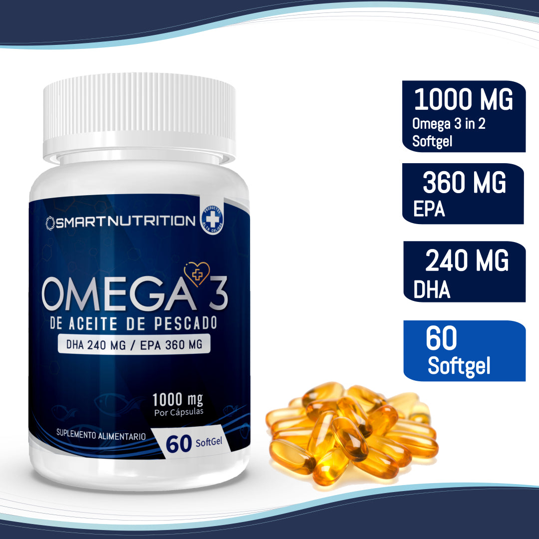 Omega3 - Aceite De Pescado 1000g(Dha Y Epa), 60 Capsulas