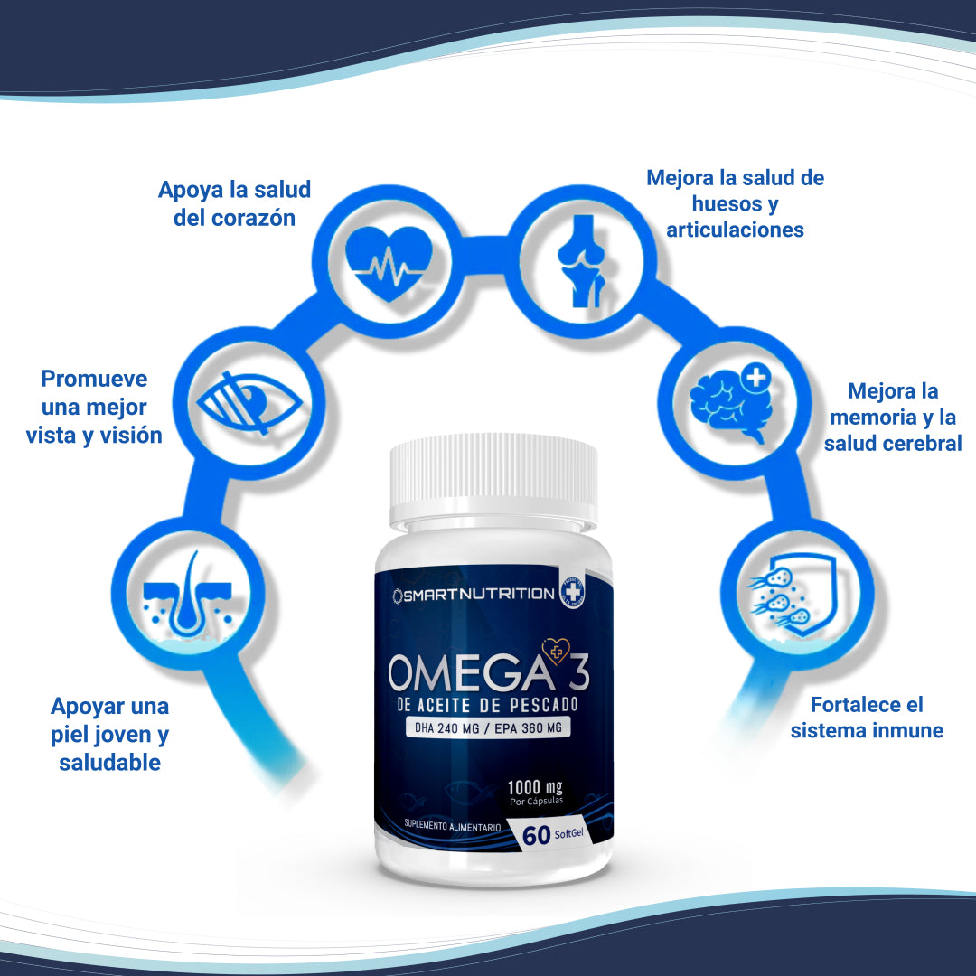 Omega3 - Aceite De Pescado 1000g(Dha Y Epa), 60 Capsulas